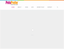 Tablet Screenshot of pets-prefer.com